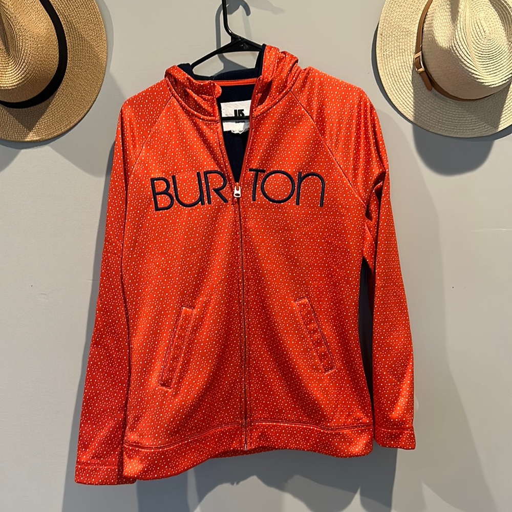 Burton zip up coat size large